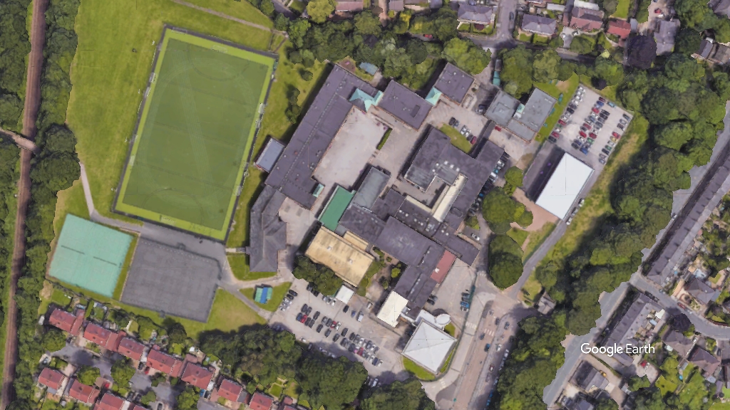 Canon Slade School in Bolton, c Google Earth