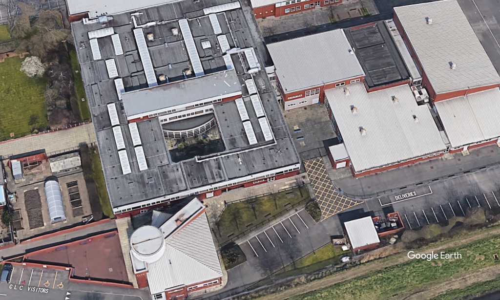 Claremount Specialist Sports College site, Wirral Council, c Google Earth
