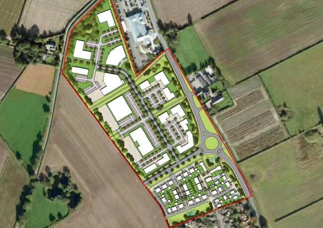 Land west of Manchester Road in Knutsford, Crown Estate, p planning